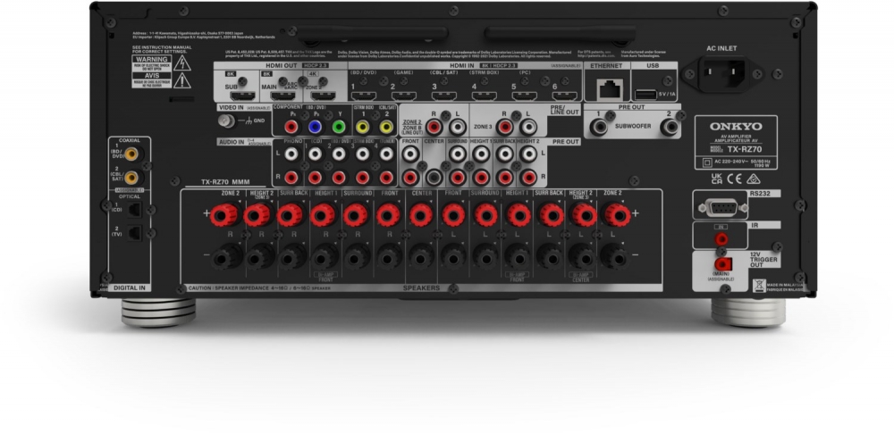 Bild 1 von ONKYO TX-RZ70.  11.2 AV-Receiver der Referenzklasse inkl. große DIRAC Live Einmessung!