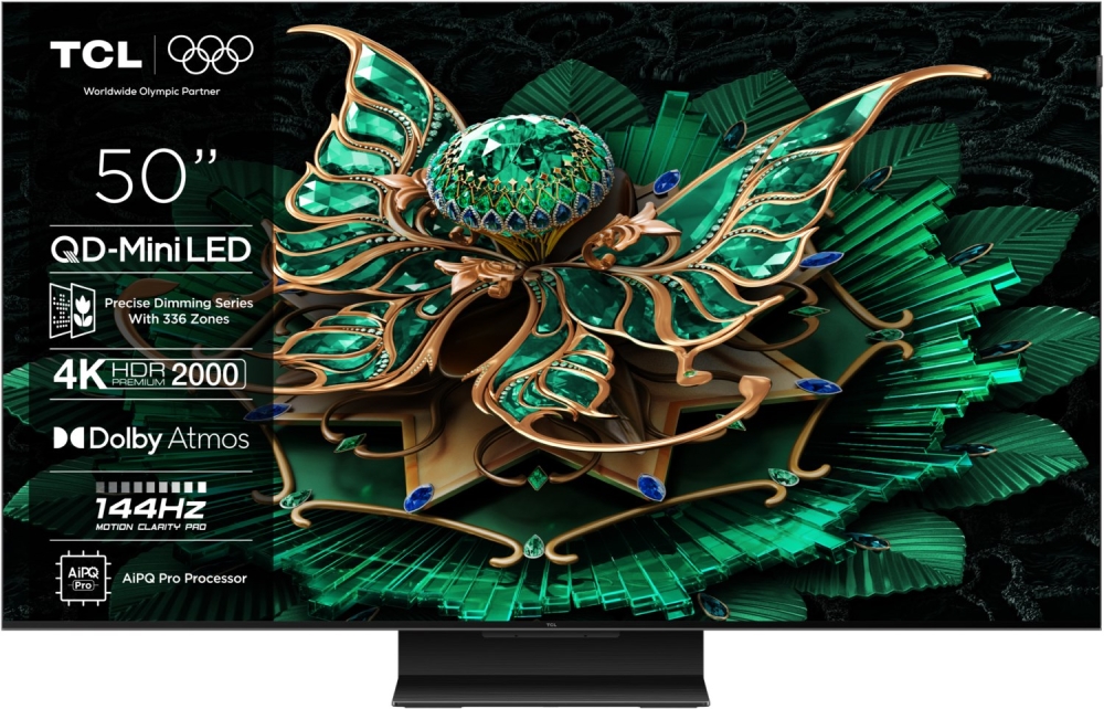 Bild 1 von TCL 50MQLED85K.  50 Zoll/126 cm Diagonale. MiniLED! Onkyo-Sound-System! 144 Hz! Super-Preis!