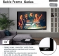 Bild 4 von Elite Screens Sable Frame. Die überragende, preisattraktive Rahmenleinwand. Weiß oder Kontrastgrau!  / (Größe) 100 Zoll Cine white